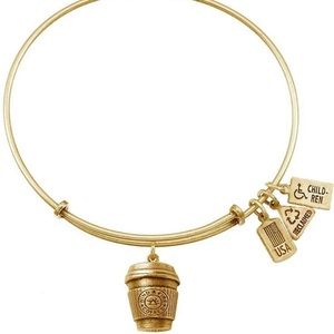 Wind and Fire Coffee Bangle Bracelet